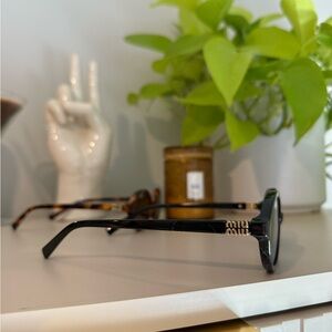 Tortoise and Black and Gold Sunglasses